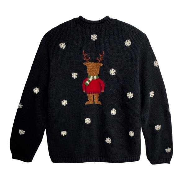 VTN MARISA CHRISTINA CHRISTMAS REINDEER SWEATER HERITAGE CLASSIC FESTIVE XL - Picture 2 of 6